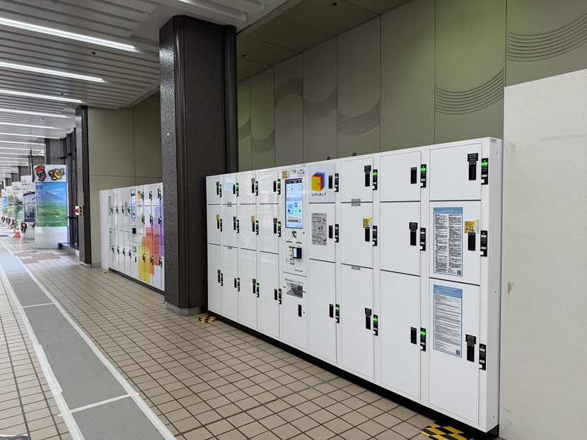 盛岡駅2階コインロッカーの様子（現地写真）