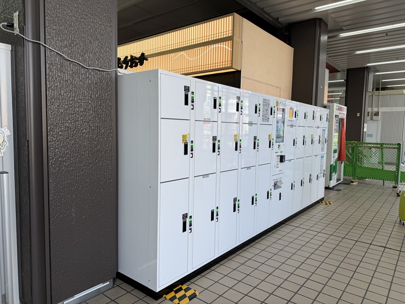 盛岡駅2階コインロッカーの様子（現地写真）