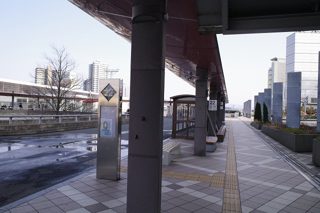 盛岡駅西口高速バス乗り場22番乗り場の写真
