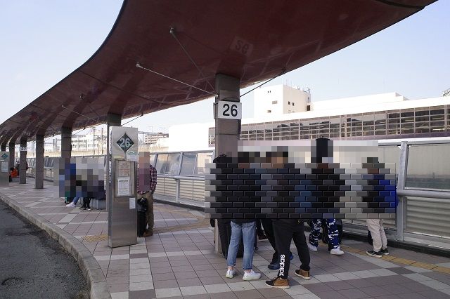 盛岡駅西口高速バス乗り場26番乗り場の写真