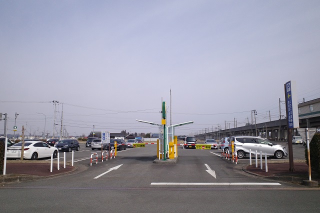 くりこま高原駅駅前西口有料駐車場の写真