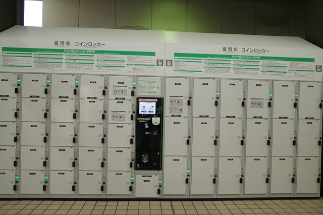 盛岡駅のコインロッカーの使用状況の写真
