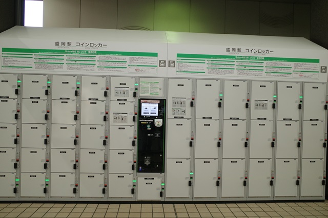 盛岡駅のコインロッカーの使用状況の写真