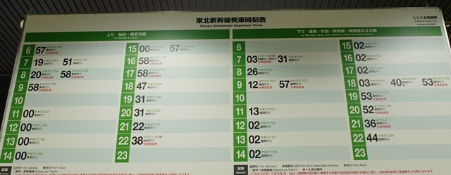 くりこま高原駅の時刻表