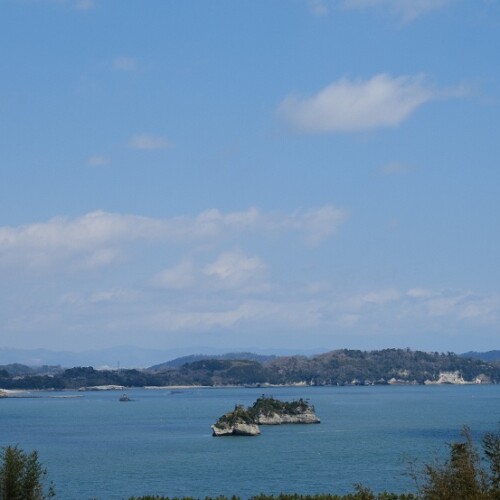 多聞山の春の風景写真