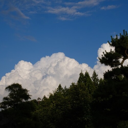 自宅から見た雲の写真