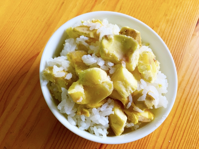 栗ご飯の写真