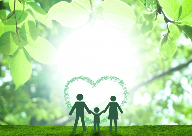 隣の芝生は青いイメージ写真