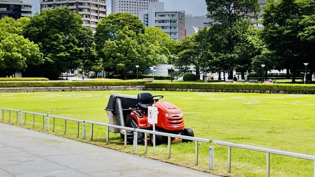 隣の芝生は青いイメージ写真