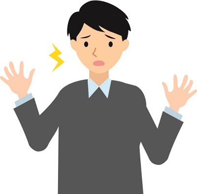 とまどう人のイラスト画像