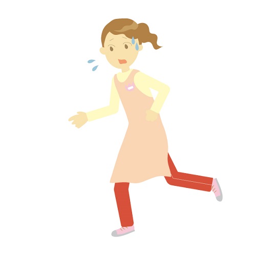急いでるイラストのイメージ写真