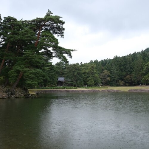 毛越寺の9月の風景写真