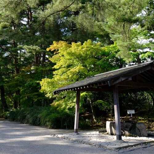 世界遺産平泉毛越寺の10月の風景写真