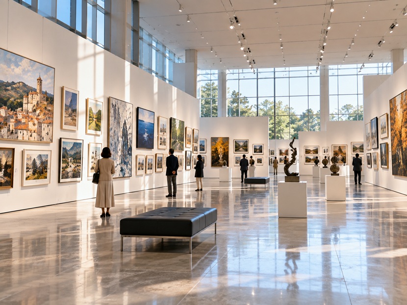 多くの作品が展示されたコンクール会場