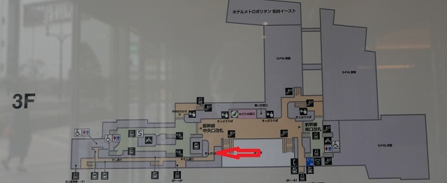 牛タン通りの構内図