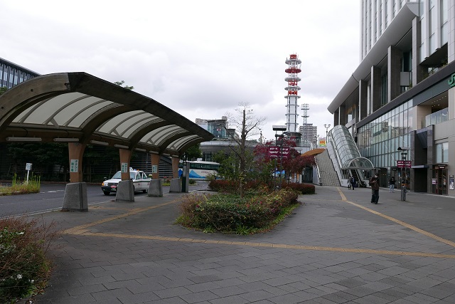 仙台駅東口のタクシー乗り場の風景写真