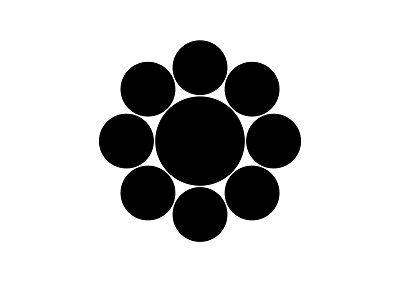 九曜紋のイラスト