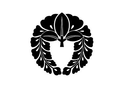 下がり藤のイラスト