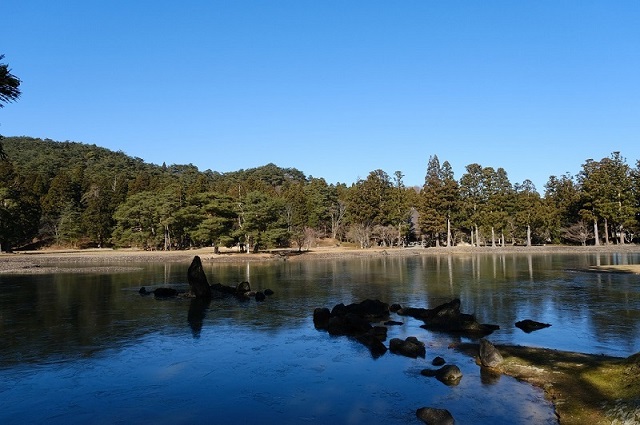 毛越寺庭園の写真