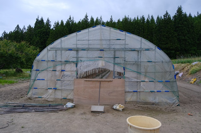 トマト用ハウスの写真