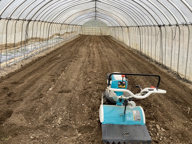 畝立ての状況写真