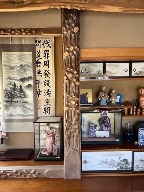 槐の床柱の写真