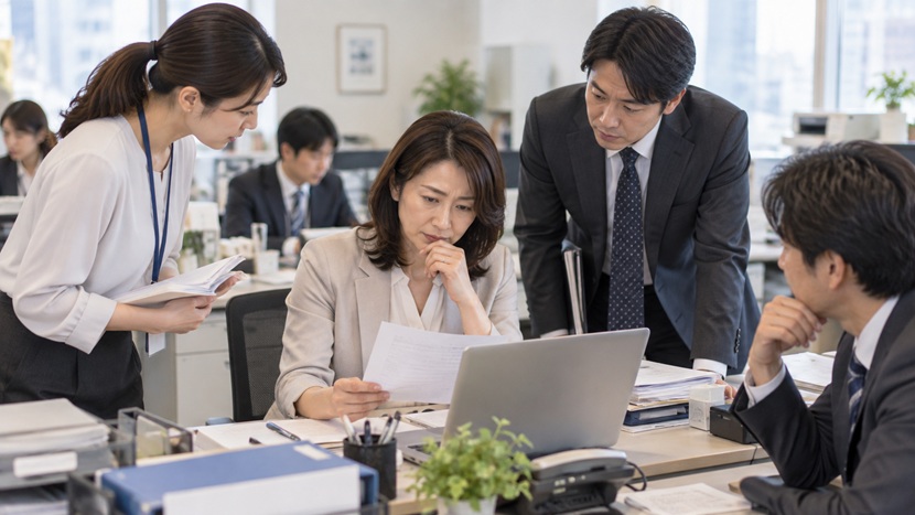 仕事のトラブルでも落ち着いて気丈に振る舞う女性