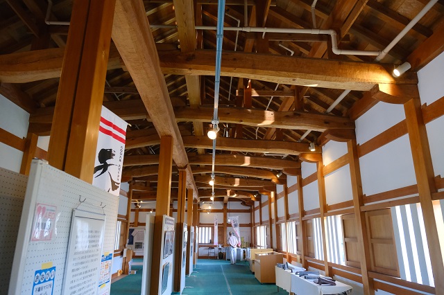 山形城のやぐらの内部の写真
