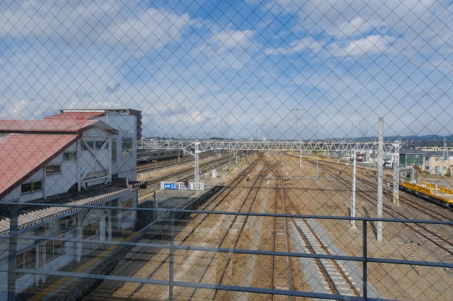 東西連絡通路からの風景写真