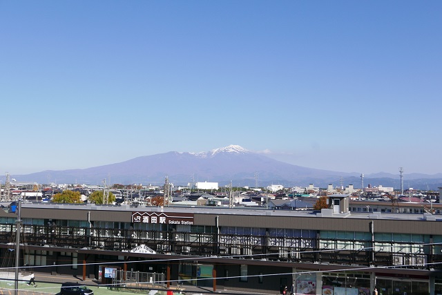 鳥海山ビューデッキからの風景写真