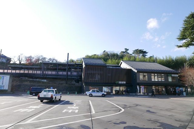 松島海岸駅の新駅舎の写真