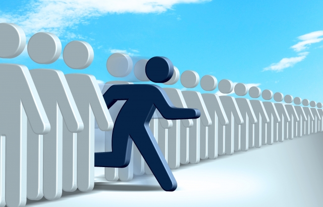 先陣を切るのイメージ写真