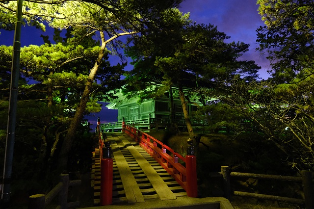松島五大堂の夜景の写真