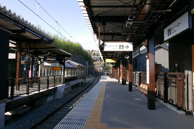 松島海岸駅の乗り場ホームの写真