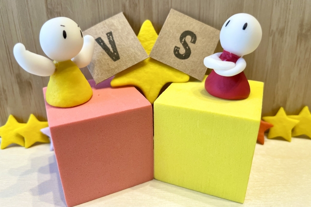 水と油の関係のイメージ写真