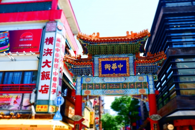 横浜中華街の風景