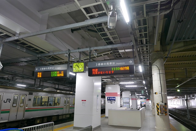 仙台駅の仙台空港アクセス線の乗り場