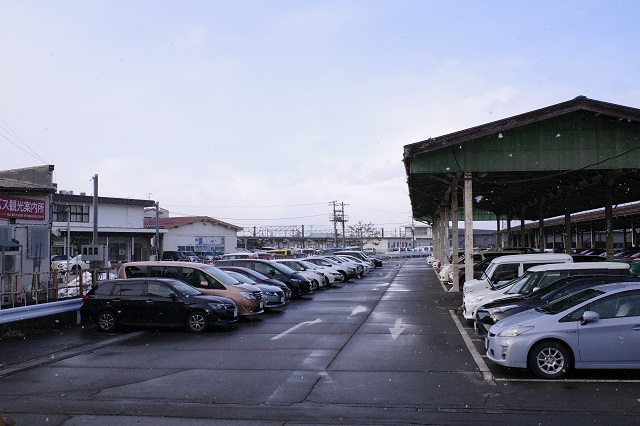 ⑦番の箇所の駐車場の風景