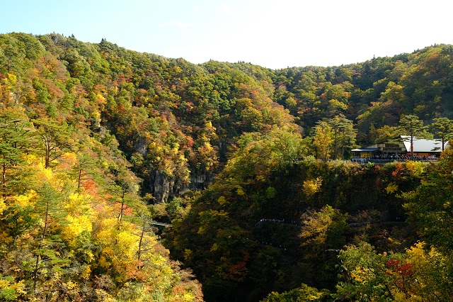 鳴子峡の紅葉の写真