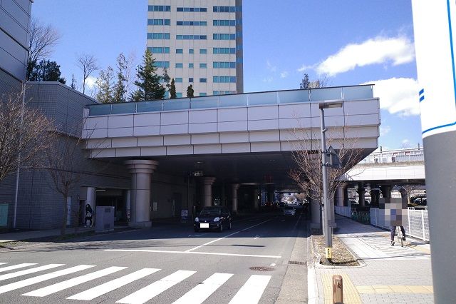 盛岡駅西口の一般車侵入の写真