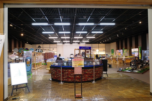 「ゆめりあ鉄道」の展示館の風景