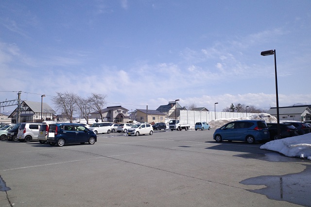大石田駅の駐車場の写真