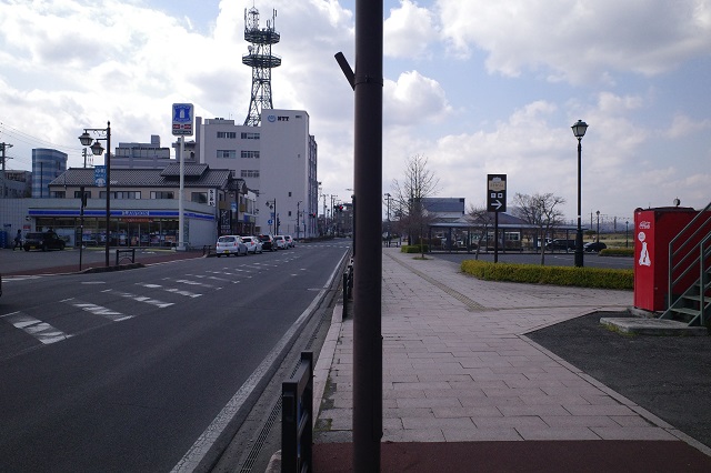 白河駅のローソンの写真