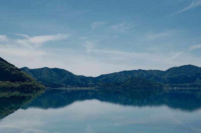 田沢湖の風景写真