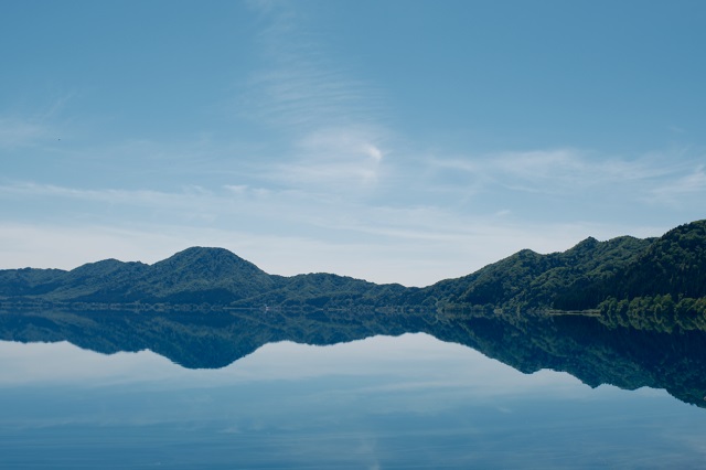 田沢湖の風景写真