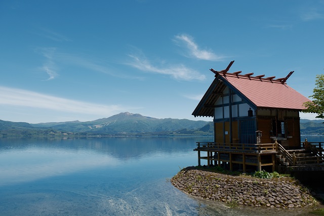 田沢湖の風景写真
