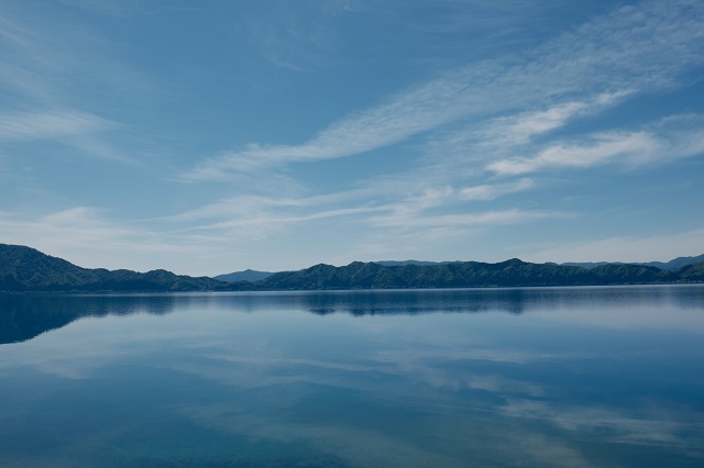 田沢湖の風景写真