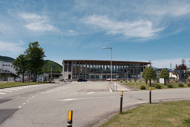 田沢湖駅の正面