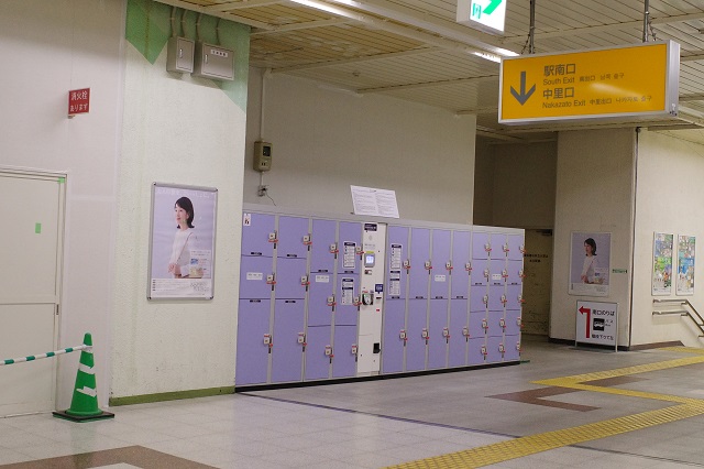 古川駅のコインロッカーの設置場所の写真