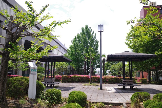 古川駅前やまびこ公園の風景写真